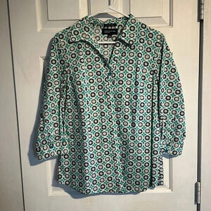 Jones New York Button Down Top Size Medium